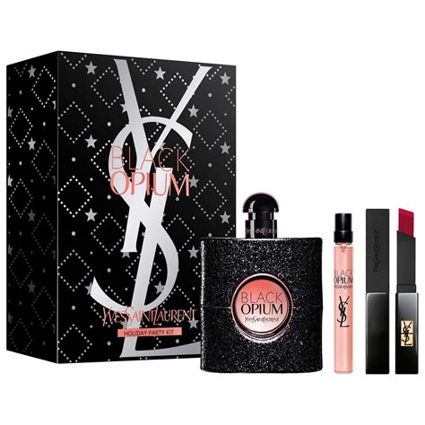 yves saint laurent black opium pulse|opium black gift set boots.